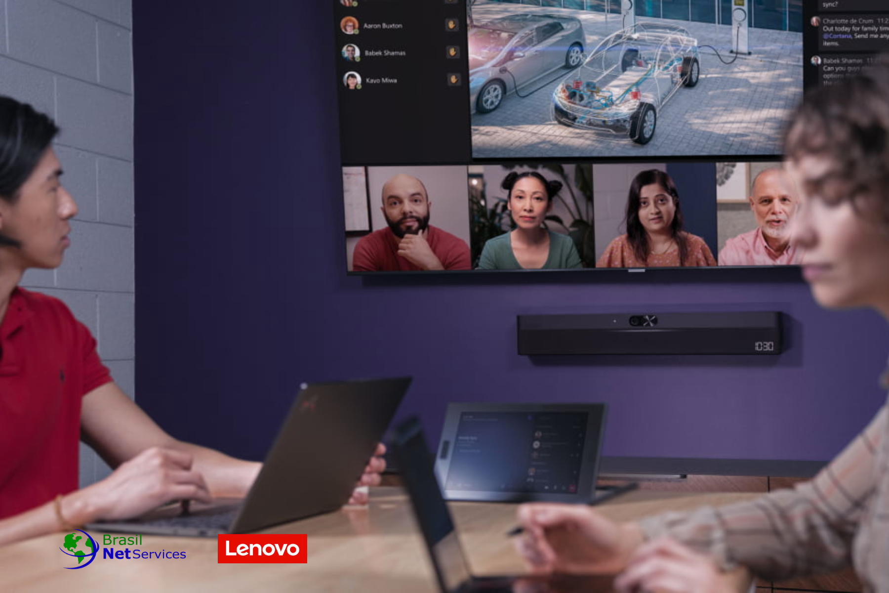 Sala de reunião com Smart Collaboration