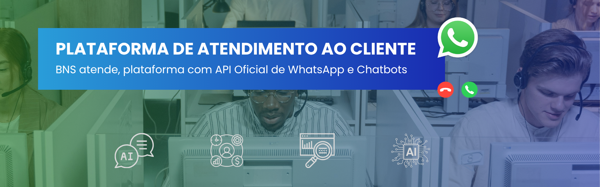 PLATAFORMA DE ATENDIMENTO AO CLIENTE COM WHATSAPP, CHATBOT E LIGAÇÃO ILIMITADA PARA EMPRESAS