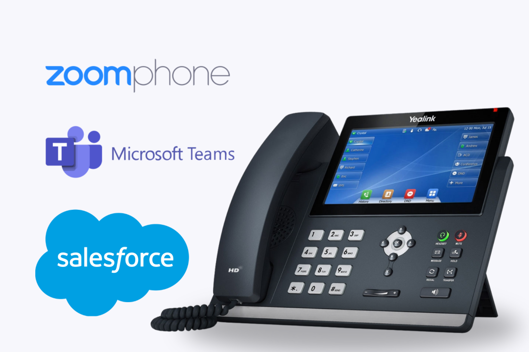 Zoom phone com integração no microsoft teams e salesforce